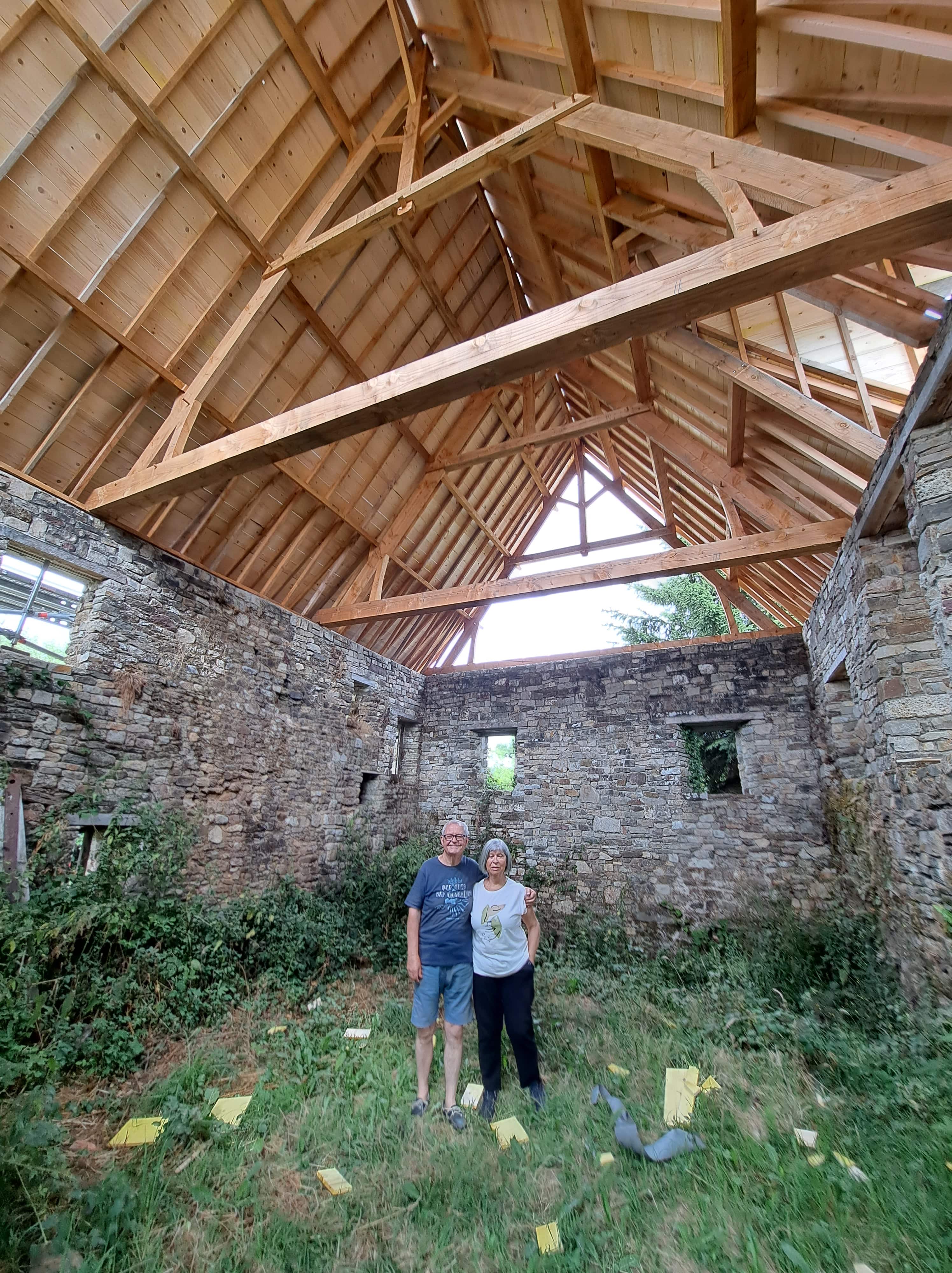 Autre photo de la charpente